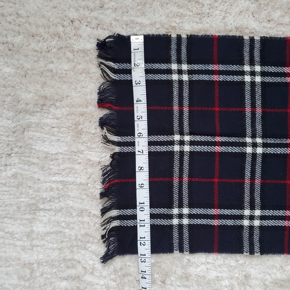 Blue Plaid Scarf - Picture 2 of 3